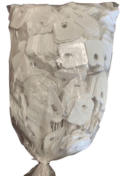 Orchard Valley Supply White Net Clips, 2,000/bag