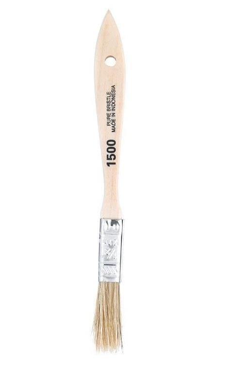 Orchard Valley Supply White Bristle Chip Brush 1/2"