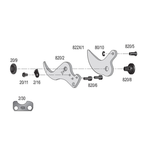 Orchard Valley Supply Felco 822 Replacement Parts