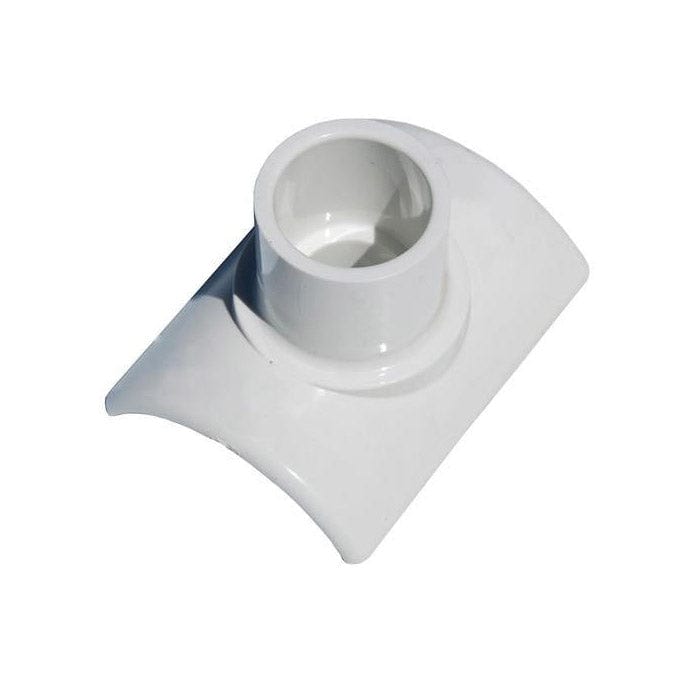 Orchard Valley Supply Bondable Saddle for PVC Pipe 1/2" Socket x 3/4" Spigot x 2" Saddle - White