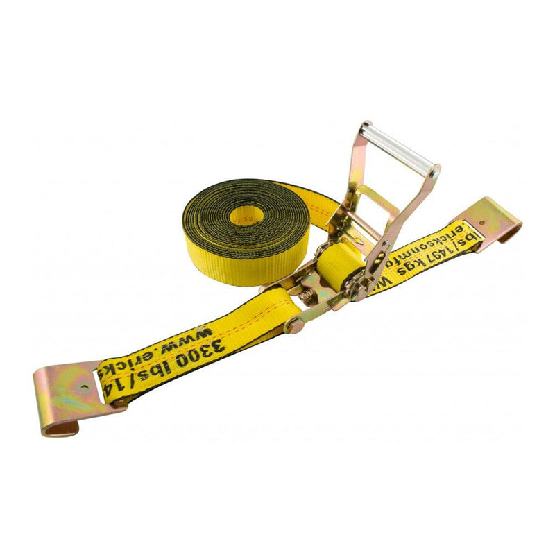 Orchard Valley Supply Erickson Ratchet Tie Down Strap with Flat Hooks
