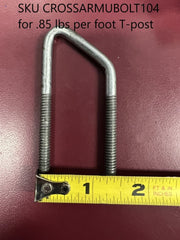 Orchard Valley Supply U-Bolts for Crossarms for T-Post