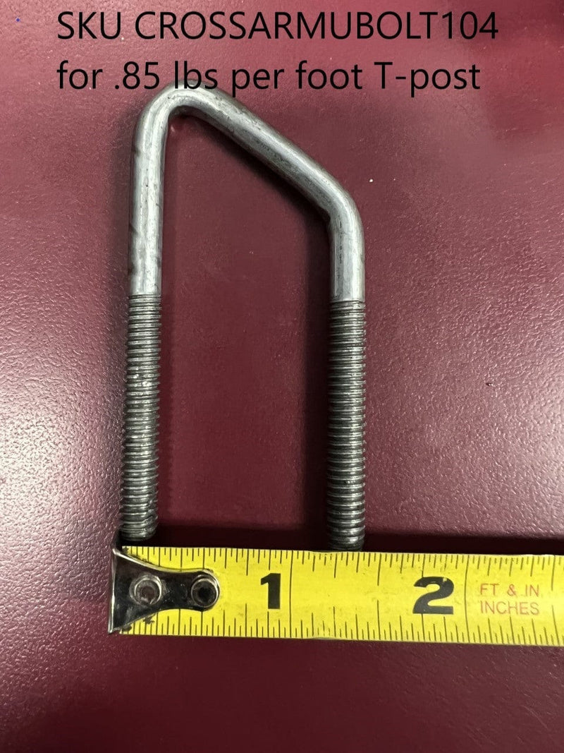 Orchard Valley Supply U-Bolts for Crossarms for T-Post