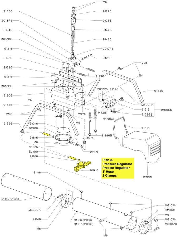 Orchard Valley Supply Zon Cannon Pressure Regulator with Hose