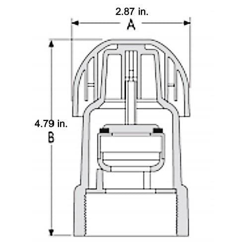Orchard Valley Supply FPT Nylon Guardian Air and Vacuum Air Vent - 2 in.