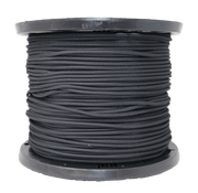 Orchard Valley Supply 7/32" Polyester Bungee Shock Cord - 1,000'/Roll Black