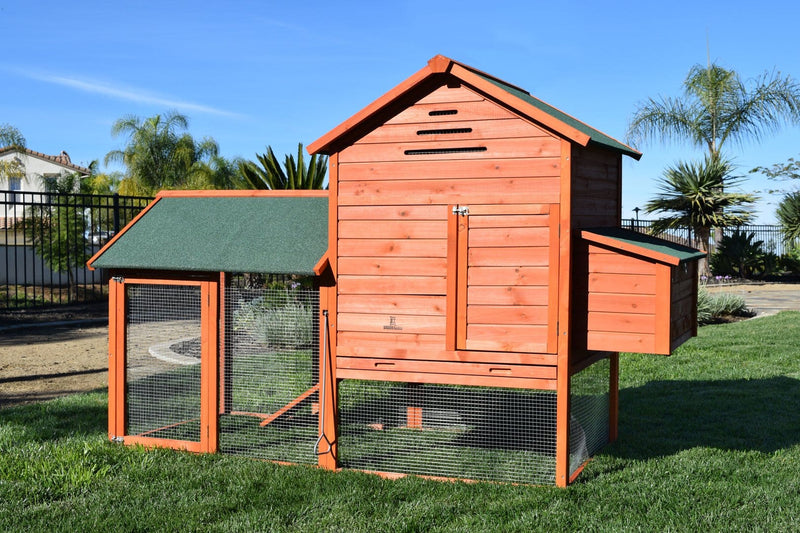 Orchard Valley Supply Raised Wooden Chicken Coop