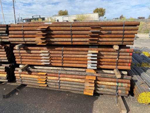 Orchard Valley Supply Metal Posts 9' (No Spade) Oil Pipe End Posts