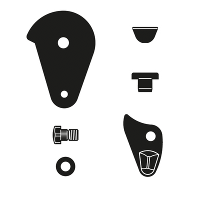 Pygar Replacement Parts 2/92 Kit: complete thumb catch assembly with plate, shock absorber Felco 2 Replacement Parts