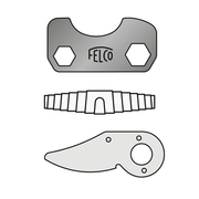Orchard Valley Supply Felco 12 Replacement Parts 6/3-1 Kit: blade, spring, adjustment key