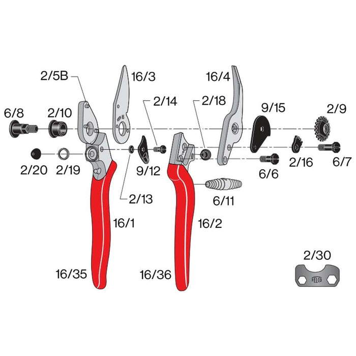 Orchard Valley Supply Felco 16 Replacement Parts