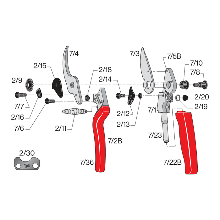 Pygar Replacement Parts Felco 7 Replacement Parts