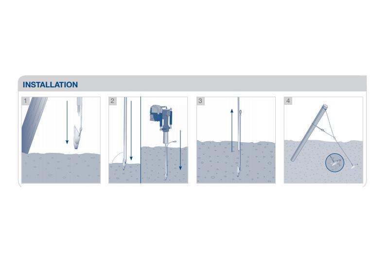 Gripple Trellis Anchors Gripple Apex Ground Anchor w/ Wire Rope